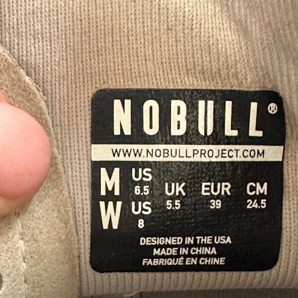 NOBULL gray training shoes SIZE M 6.5 W 8 - Picture 6 of 6